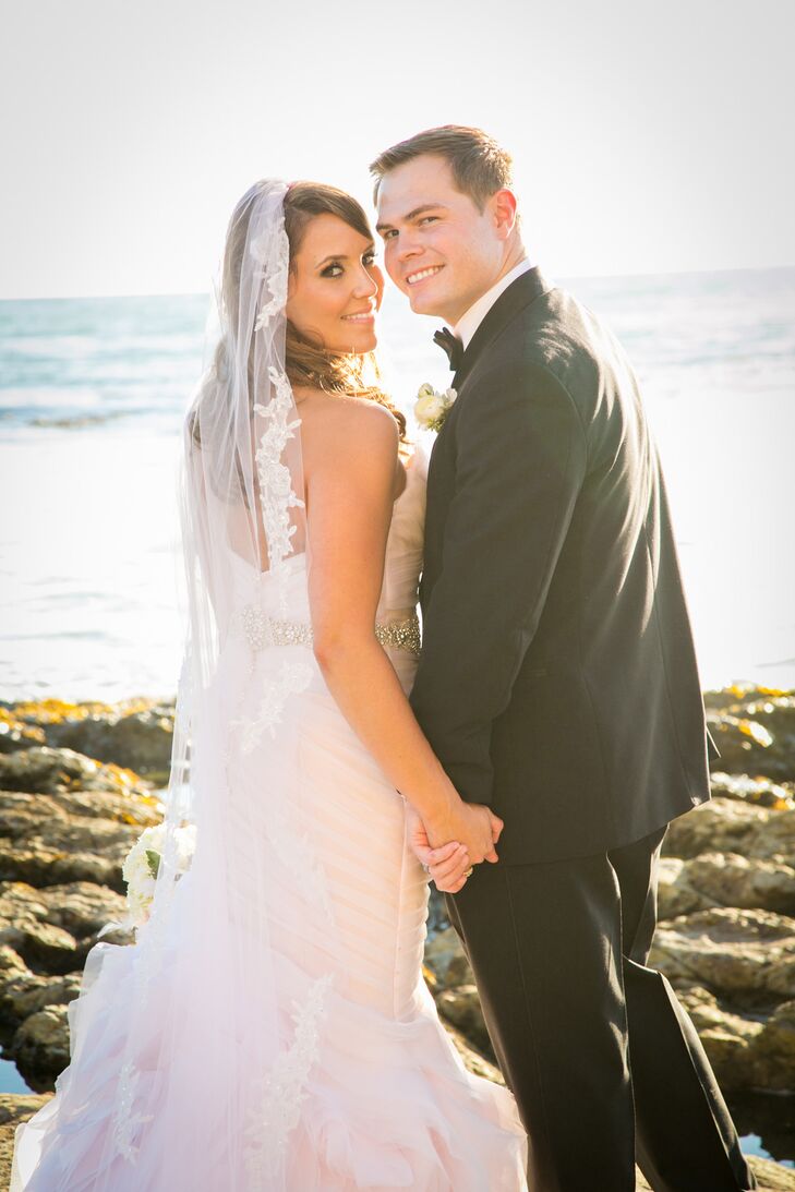 Kelli and Nick with Waterfront Backdrop