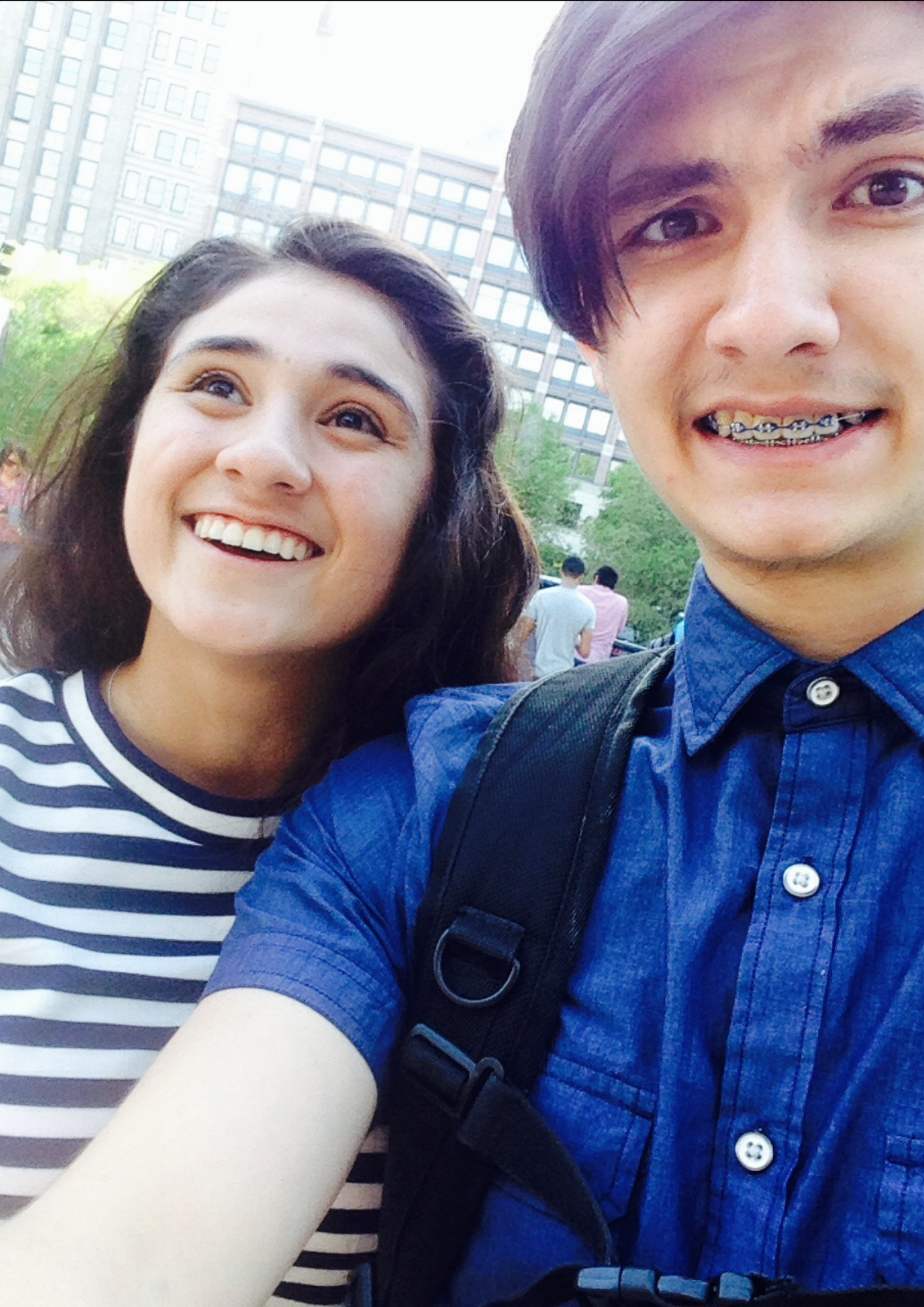 Taken in Millennium Park after our visit at the Art Institute of Chicago. 