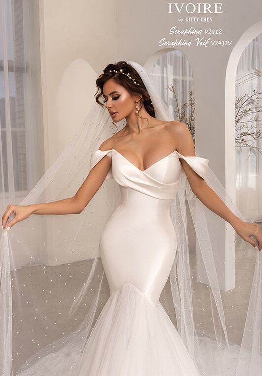 IVOIRE by KITTY CHEN SERAPHINA, V2412 Mermaid Wedding Dress - 6