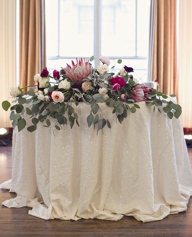 eucalyptus reception table decor |<img class=