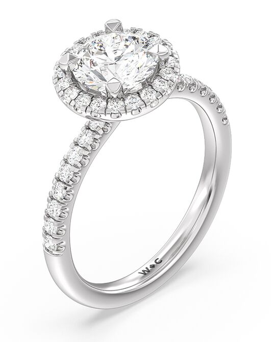 With Clarity Glamorous Cushion, Emerald, Radiant, Round, Oval Cut Engagement Ring - 2