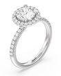 With Clarity Glamorous Cushion, Emerald, Radiant, Round, Oval Cut Engagement Ring - thumbnail - 2