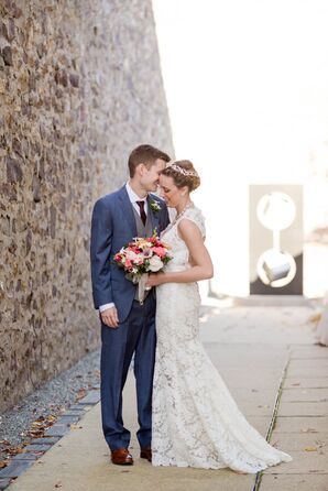 Bride and Groom at The James A. Michener Art Museum