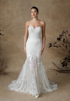 Justin Alexander Giza Fit-and-Flare Wedding Dress