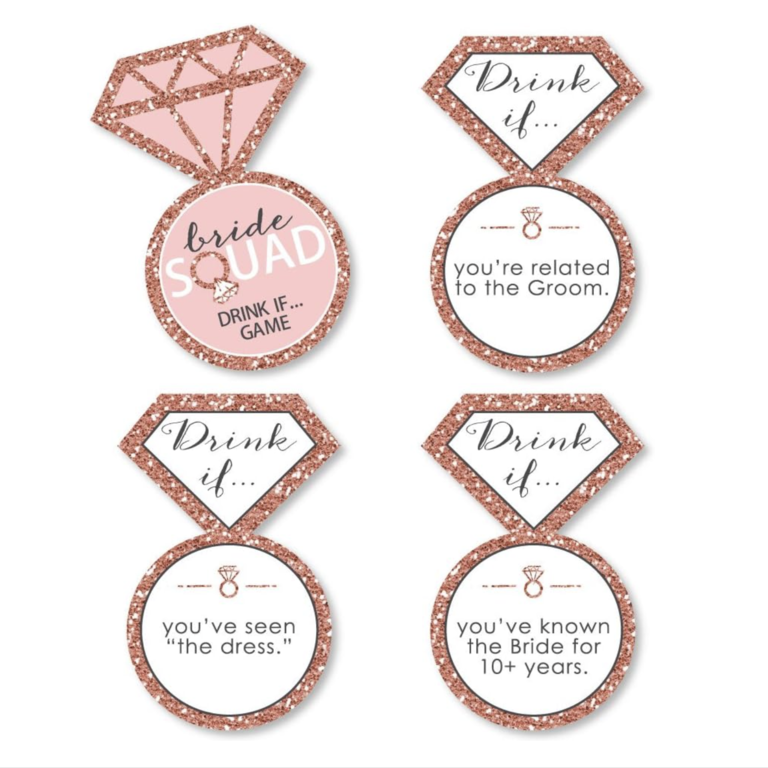 Rose gold 'Drink If Game' for beyonce bachelorette