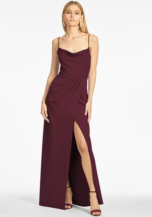 Sachin & Babi Paulina Gown - Deep Wine Scoop Bridesmaid Dress