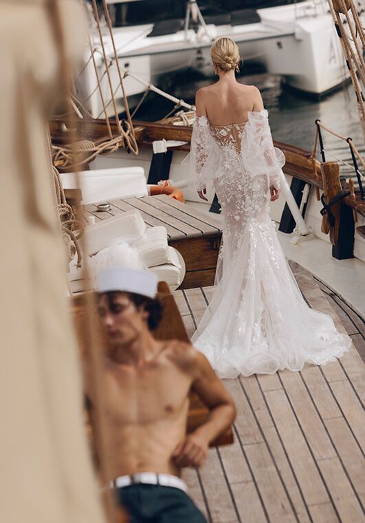 Amalfi Passion collection by Ricca Sposa Febiana 24-014 Fit-and-Flare Wedding Dress - 4