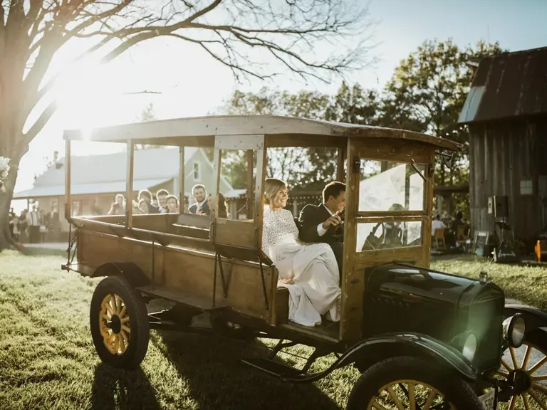 1920s Antique Truck Wedding Transporation