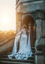 Disney Fairy Tale Weddings D286 - Rapunzel Sheath Wedding Dress - thumbnail - 5