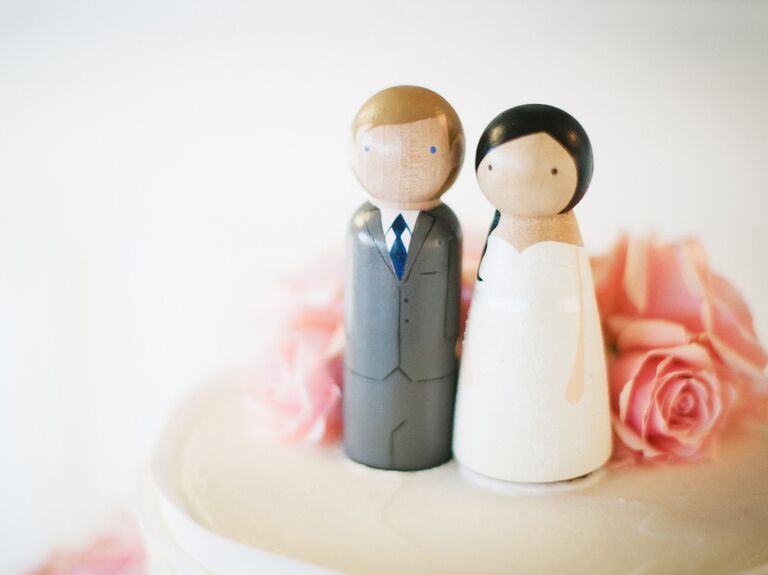 Wedding cake couple topper 