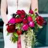 A Colorful Black-and-Berry Wedding at the W Hoboken in Hoboken, New Jersey