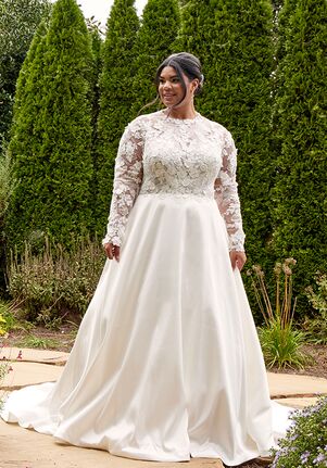 Essense of Australia D3715 plus A-Line Wedding Dress