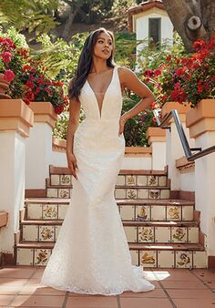 Stella York 8006 Column Wedding Dress