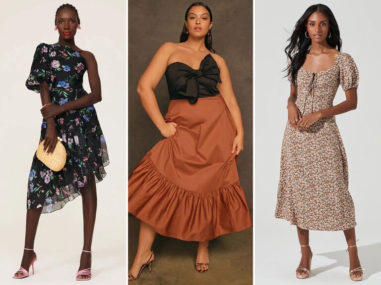 wedding guest fall dress
