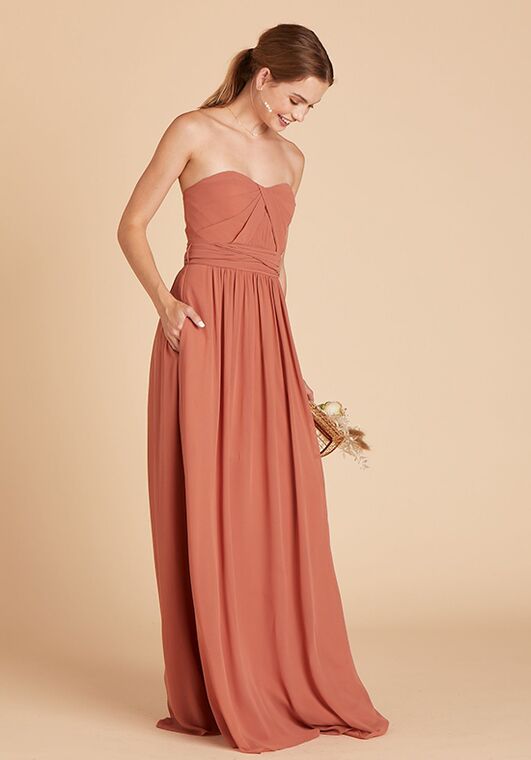 Birdy Grey Grace Convertible Dress in Terracotta Strapless Bridesmaid Dress - 3