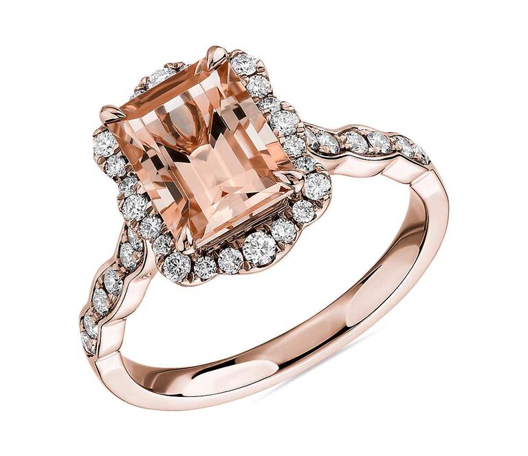 rose gold morganite ring