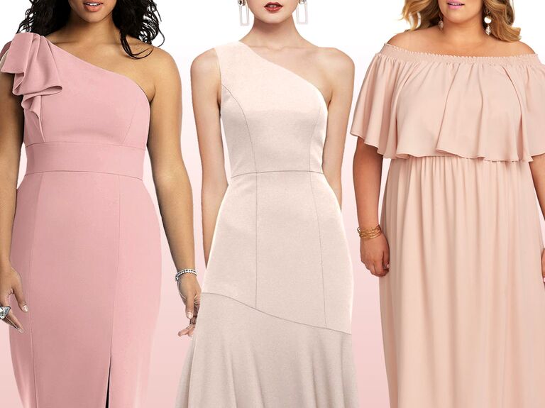 Blush pink bridesmaid dresses