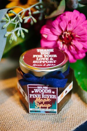 Homemade Maple Syrup Favors