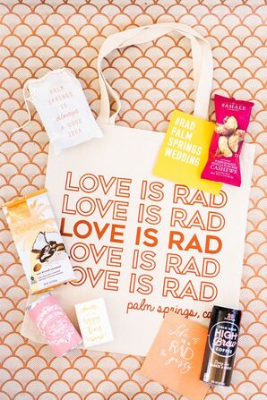 Funky Welcome Bag for Palm Springs Wedding