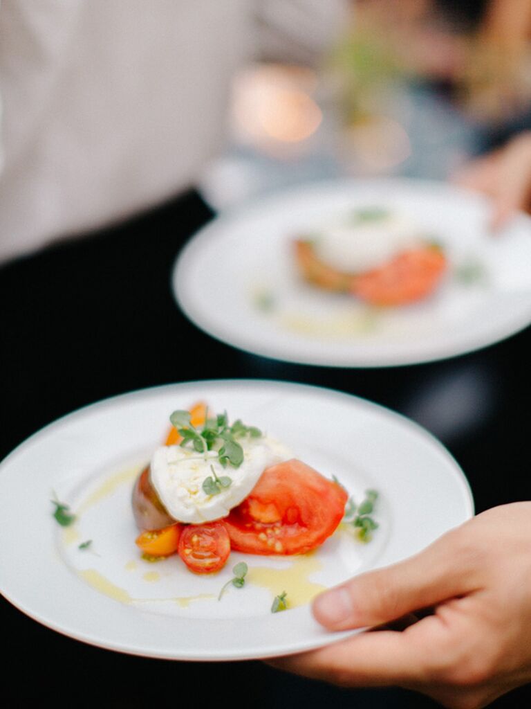 Ideas for gourmet wedding reception appetizers and food