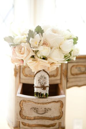 Blush and White Bridal Bouquet