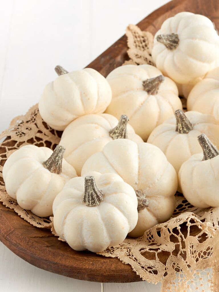 factory direct disney wedding favors assorted artificial white pumpkins