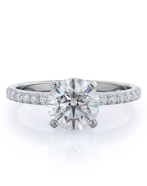 With Clarity Princess, Asscher, Cushion, Emerald, Marquise, Pear, Radiant, Round, Oval Cut Engagement Ring