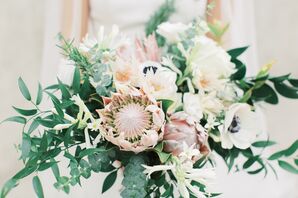 Protea Bouquet for St. Louis, Missouri Wedding