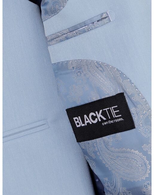 BLACKTIE "Liam" Powder Blue Suit (5-Piece Set) Flower Girl Dress and Ring Bearer Outfit - 4