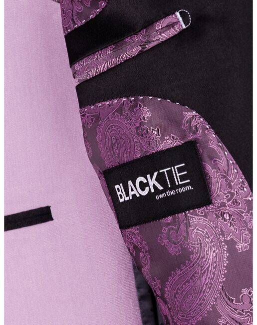 BLACKTIE "London" Kids Lavender Tuxedo (5-Piece Set) Flower Girl Dress and Ring Bearer Outfit - 6