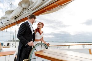 Couple Shares Sunset Sail After Wedding