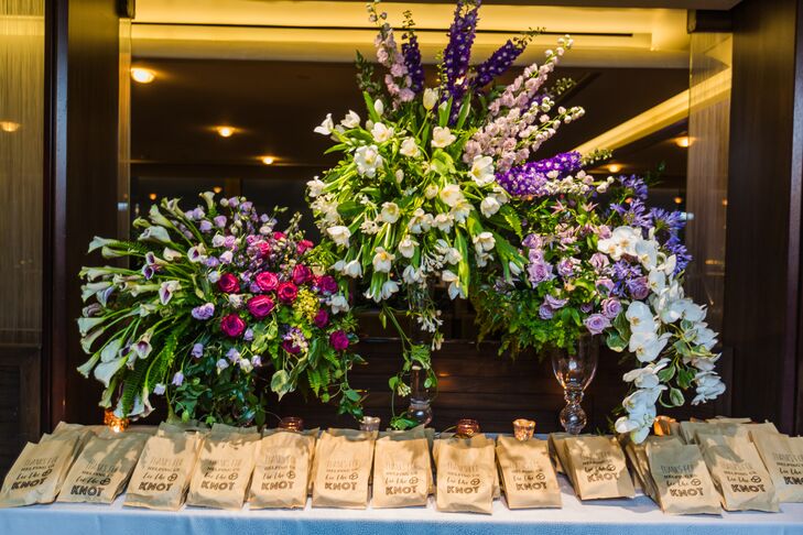 Cascading Tulip and Calla Lily Flower Arrangements