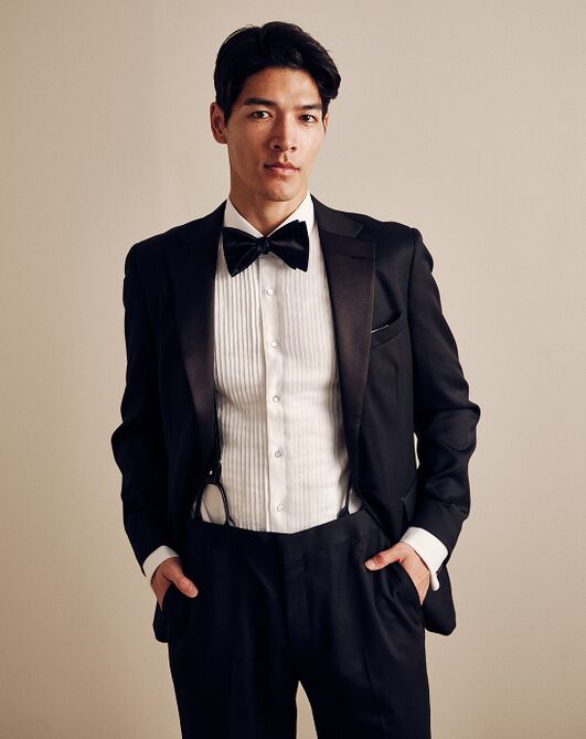 Tie Bar The Tuxedo Black Jacket Black Tuxedo - 4
