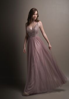 Belsoie Bridesmaids by Jasmine L194001 V-Neck Bridesmaid Dress