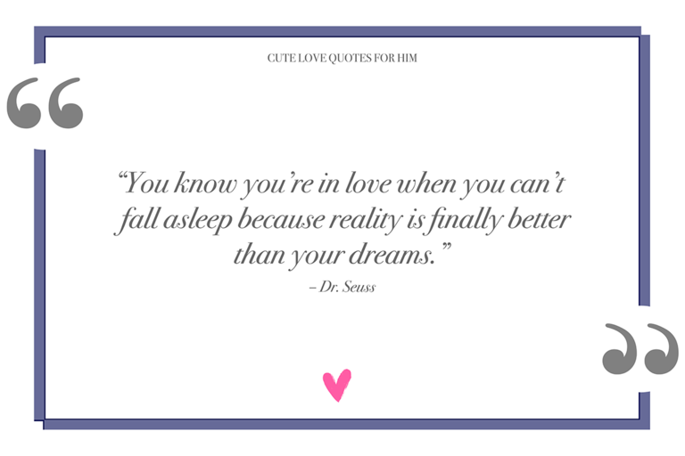 124 Cute Love Quotes For Him To Feel Special