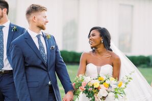 Couple at The Farmhouse in Montgomery, Texas