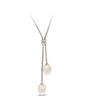 Kay Jewelers Cultured Pearl Lariat Necklace Sterling Silver Wedding Necklaces photo - thumbnail - 1