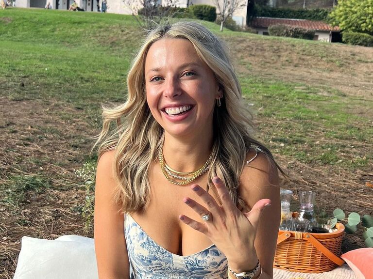 Influencer Patricia Flach's engagement photo