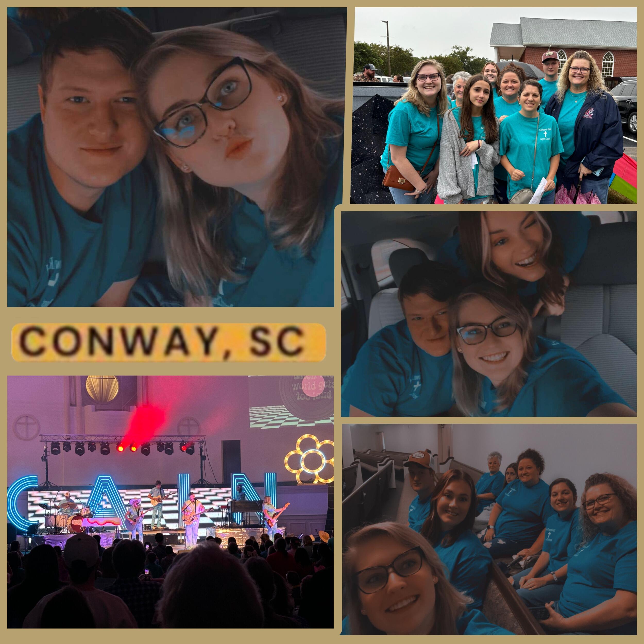 Their first Cain concert together, surrounded by faith, music, and some of the most amazing church family. An unforgettable memory for sure.