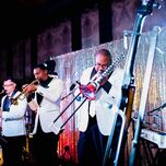 Jazz band performing at wedding reception