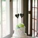 Floral Wedding Cake With Initials