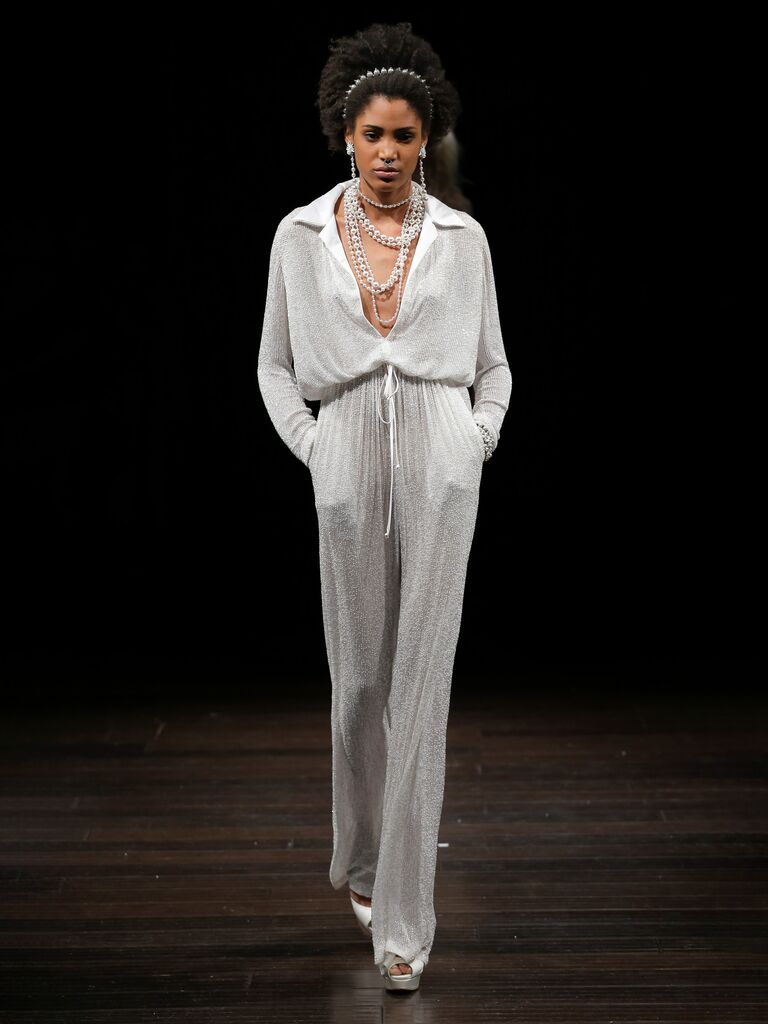Naeem Khan beaded jumpsuit