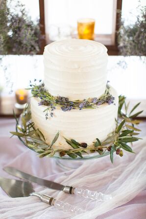 Lavender and Olive Leaf Cake