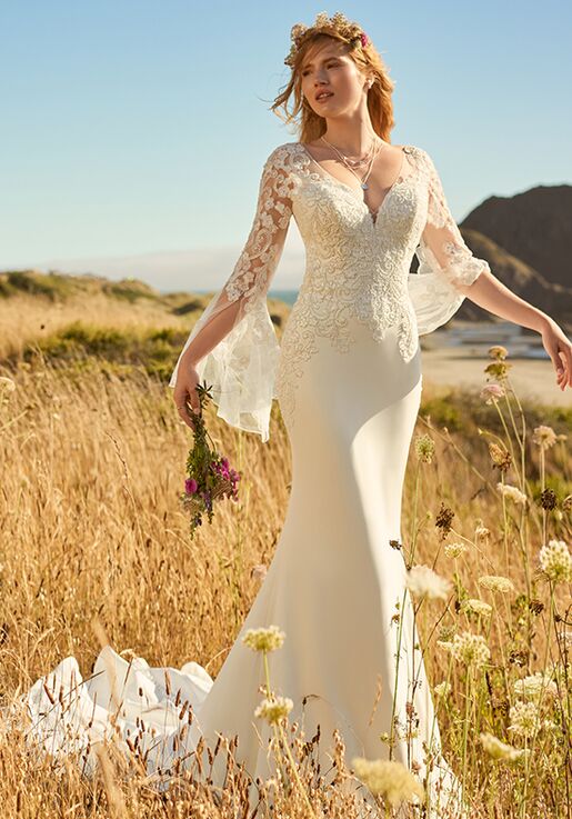Rebecca Ingram FLEUR LYNETTE Sheath Wedding Dress - 7