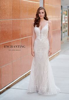Enchanting by Mon Cheri 120167 Fit-and-Flare Wedding Dress