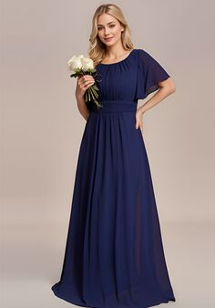 Ever-Pretty ES01840 Scoop Bridesmaid Dress