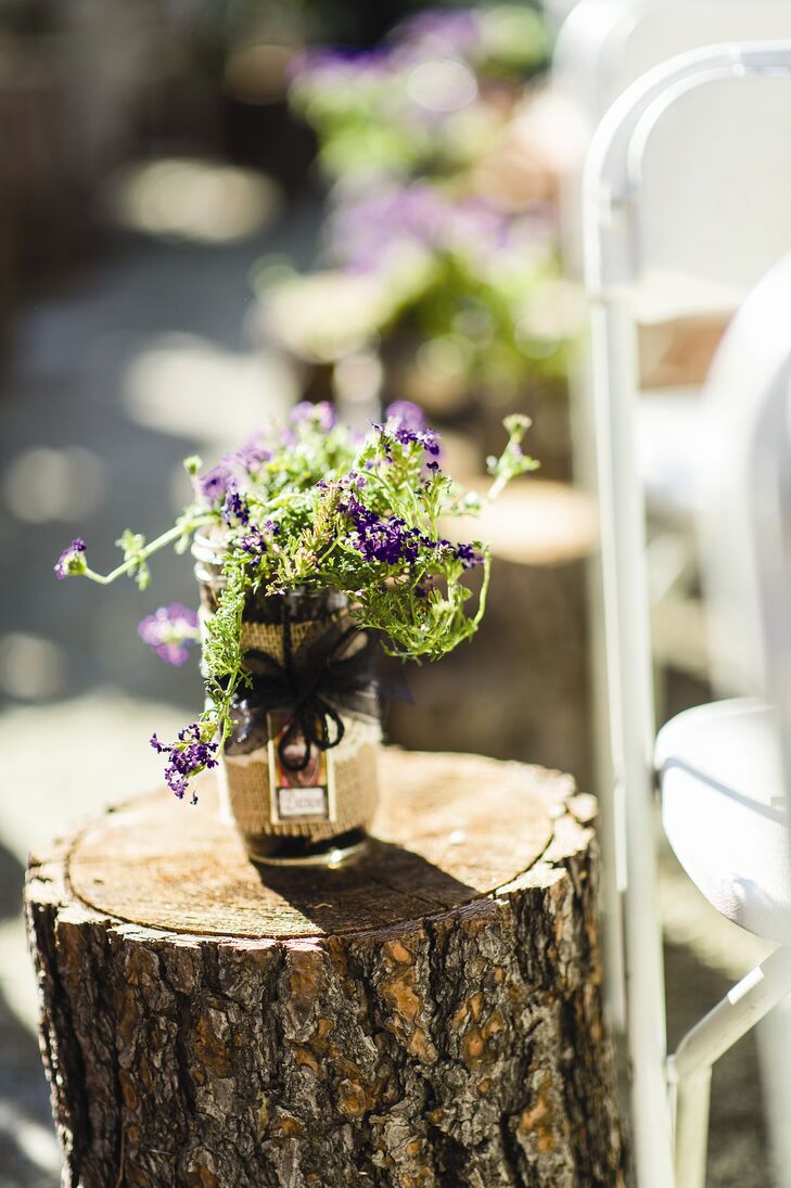 Mason Jar Aisle Decor