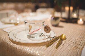 Teacup and Candy Cane Wedding Favor