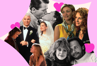Collage of romcoms