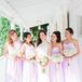 Strapless Lavender Bridesmaid Dresses